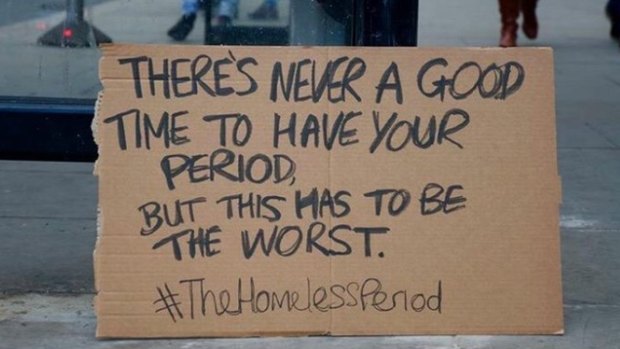 #TheHomelessPeriod addresses the monthly misery faced by homeless women. 