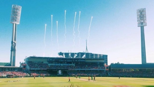Fireworks at the WACA during the a BBL semi-final