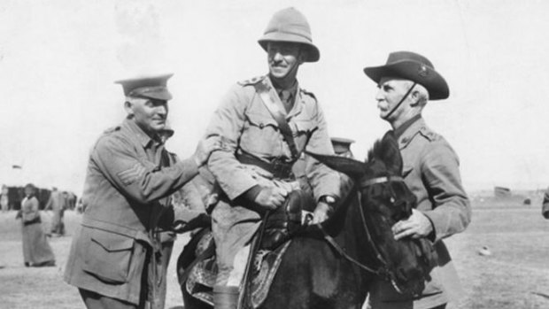 Pioneer: Rugby league administrator and politician Ted Larkin (left) was killed in action at Gallipoli in World War I.
