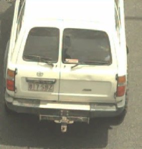 Vehicle of interest in the alleged murder.