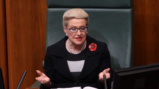 Bronwyn Bishop’s overt partisanship as Speaker is a smack in the mouth for the 46.5 per cent of the electorate who didn’t vote for the Coalition.