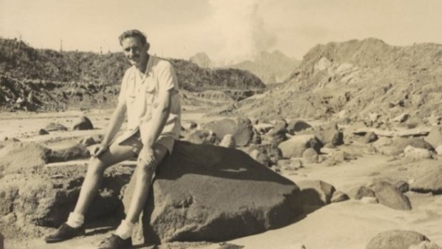 Bert Speer in 1951 at the Mt Lamington eruption.