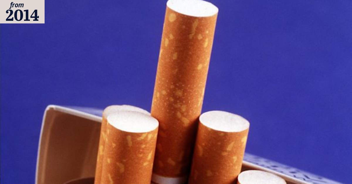 someone smoking a cigarette Smoking harms not just your physical health, but your mental health too