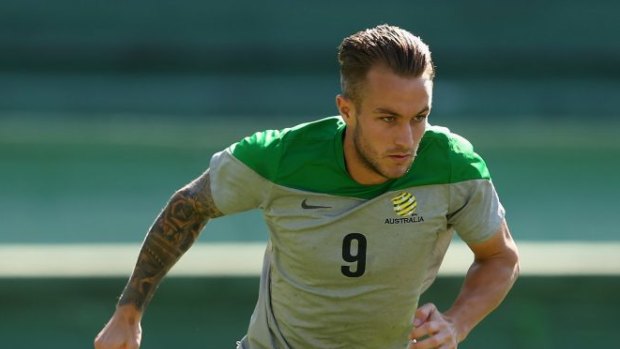 Opportunity ... Forward Adam Taggart starts in place of Tim Cahill, who cannot play against Spain due to suspension.