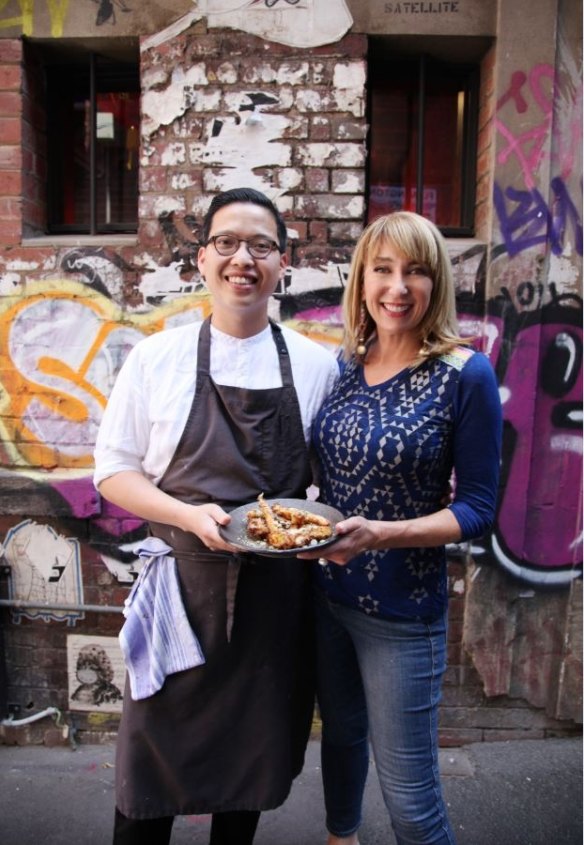 Chef Victor Liong and Maeve O'Meara in 'Food Safari Earth'.