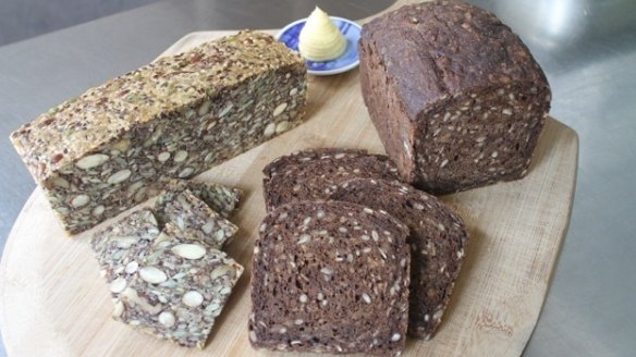 The Danish rye bread is denser in texture and usually filled with seeds.