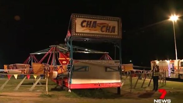 The Cha Cha ride at the Rye Carnival on Easter Monday.