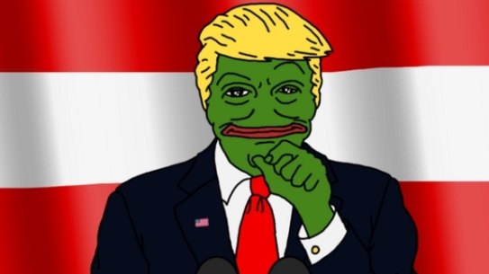 The image of Donald Trump as Pepe retweeted by the candidate.