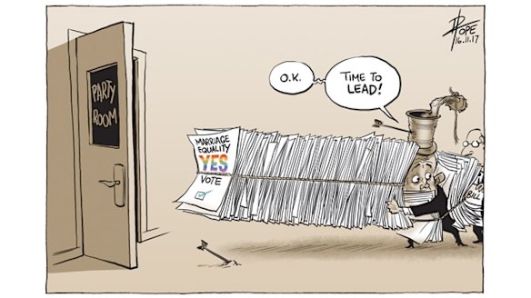David Pope's editorial cartoon November 16, 2017