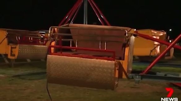 A seat on the Cha Cha ride at the Rye Carnival.