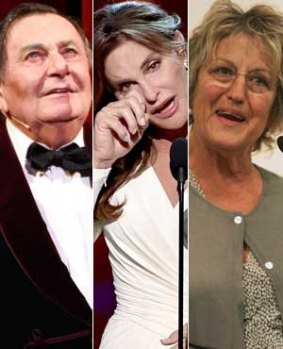 Barry Humphries, Caitlyn Jenner and Germaine Greer