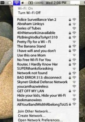 What's in a Wi-Fi name?