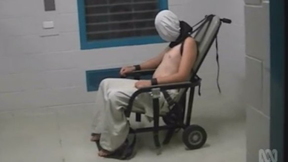 The <i>Four Corners</I> program exposed footage of a teenage boy strapped to a mechanical chair in an Alice Springs prison.