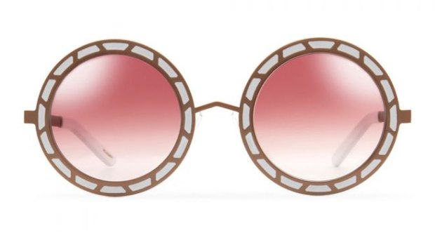 Sonny and Cher rose titanium sunglasses, $200.