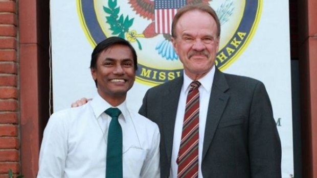 Xulhaz Mannan, pictured left, was murdered in Bangladesh on Monday.