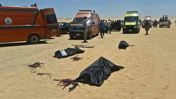 Dozens of Coptic Christians were killed by the gunmen in the attack.