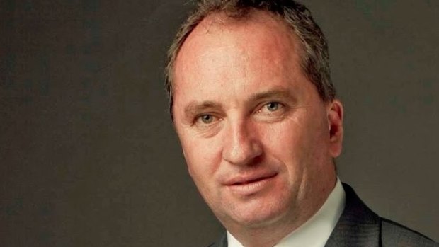 Agriculture Minister Barnaby Joyce under the whip.