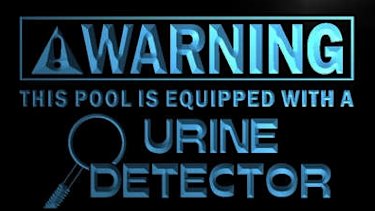 Such is the furphy of the urine detection chemical that you can still buy signs warning swimmers about it.