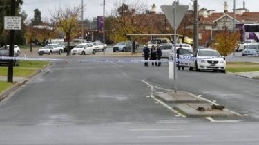 shepparton shooting axe chase leads debt vaughan police scene street june