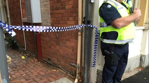 Police have established a crime scene in Eaglehawk after a man was shot with an arrow.