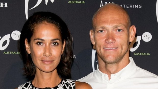  Olympic swimming gold medallist Michael Klim and now estranged wife Lindy.