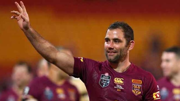 Cameron Smith after the Queensland victory in the State of Origin. 