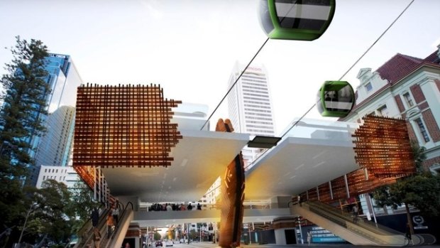 An artist's impression of how the cable cars might look.