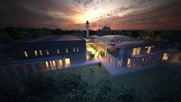 Artist's impression of the proposed mosque for Bendigo.