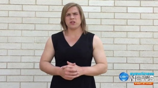 Transgender footballer Hannah Mouncey has shown grace in dealing with disappointment.
