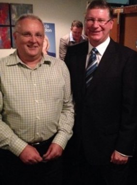 Andrew McNabb with Dennis Napthine 