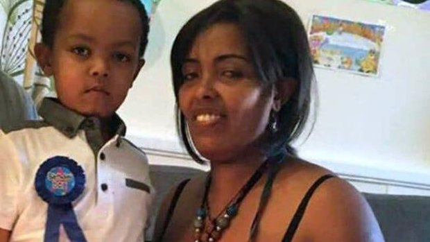 Genet Shawo, right, helped others believing a neighbour was holding her son Isaac, left, who is missing since the Grenfell Tower fire.
