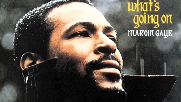 Marvin Gaye, pictured on one of his album covers.
