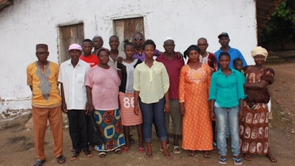 An adult literacy class in Bumpe, Sierra Leone, funded by the Direct Aid Program of the Australian High Commission in Ghana. 