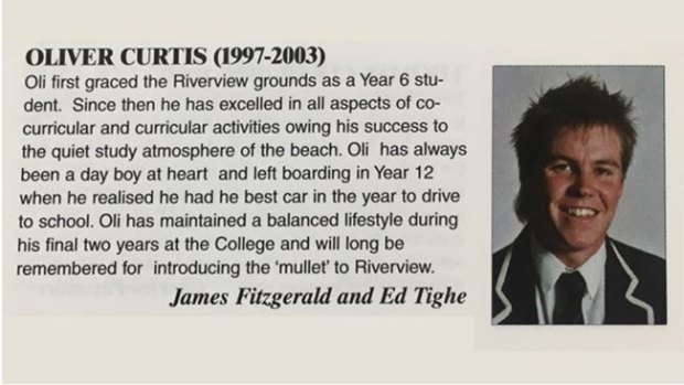 The 2003 yearbook of Saint Ignatius College, Riverview, one of Sydney's most prestigious Catholic schools.