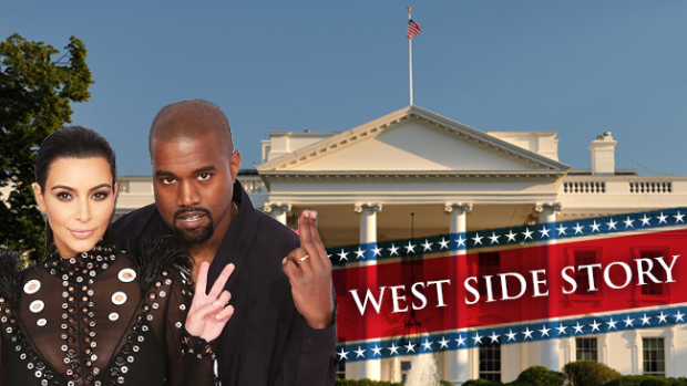 The future of America: Kim Kardashian and Kanye West.