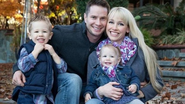 Sherri Papini with her husband Keith and their two children. 