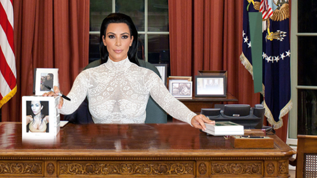 FLOTUS Kim in her White House office.
