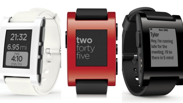 The original Pebble also used a black and white e-paper screen, technology that's generally too slow for precise touchscreens.