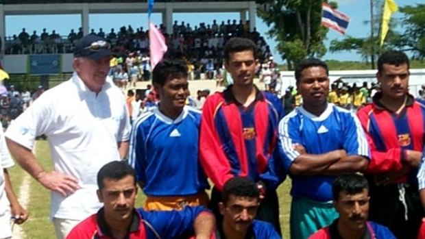 Advocate for refugees: Ian Chappell in East Timor 2002.