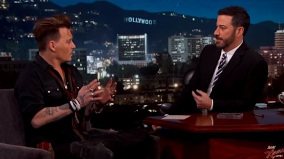 Kimmel told Depp he was reassured to know the US was not the only stupid country.