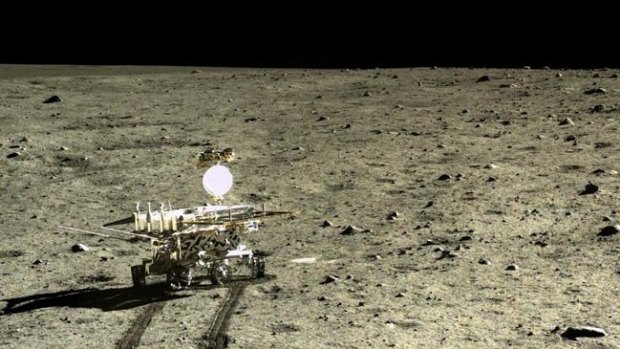China's Chang'e 3 Yutu rover on the moon.