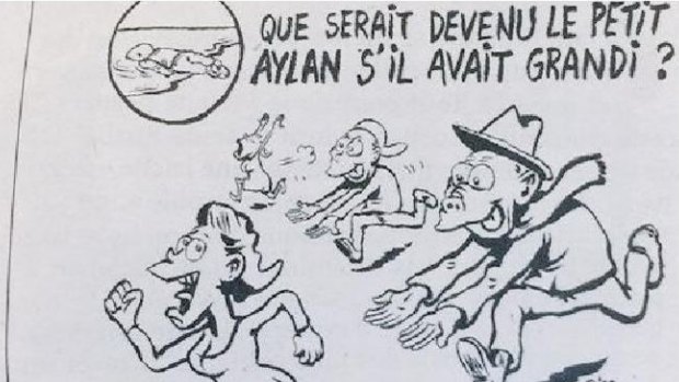 Charlie Hebdo's new cartoon has been met with outrage.