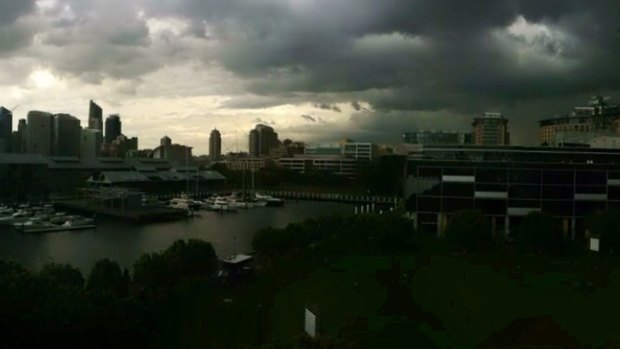 Thunderstorms have descended on Sydney.