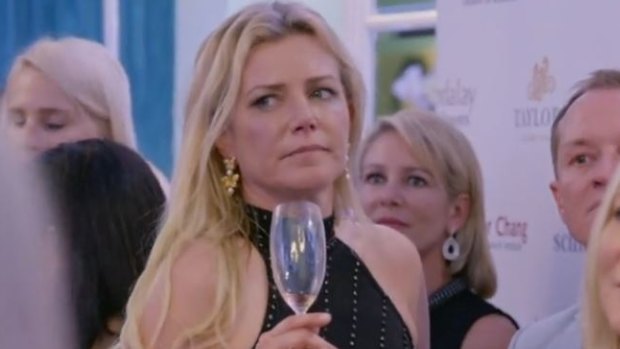 Lizzie Buttrose denies causing a furore during her guest appearance on Sunday night's episode of The Real Housewives of Sydney.