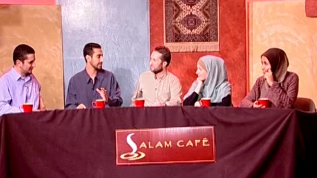 Like a low-budget version of <i>The Project</i> dealing with Muslim-Australian issues ... <i>Salam Cafe</i>.
