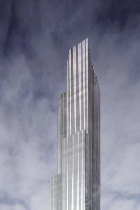 An impression of the skyscraper.