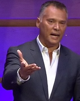 Stan Grant delivers a speech on racism