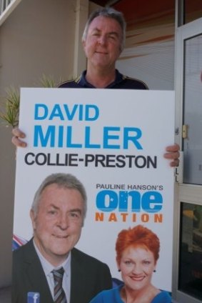 One Nation candidate for the seat of Collie-Preston - David Miller.