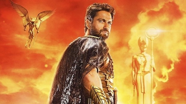 Gerard Butler in <i>Gods of Egypt</i>. Controversy blew up over the casting of the movie when the poster and trailer for the movie were released last year.
