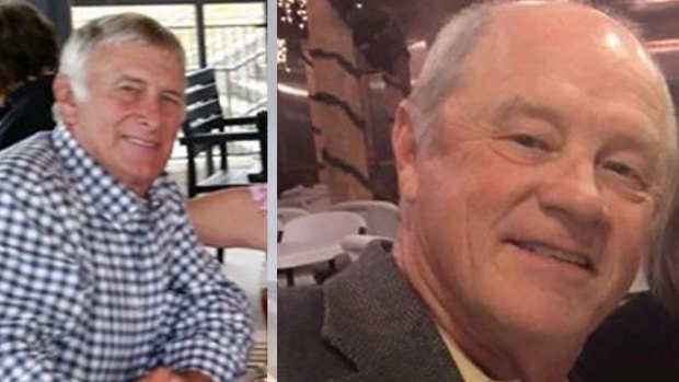 Essendon plane crash victims Greg De Haven (left) and Russell Munsch were from Texas.
